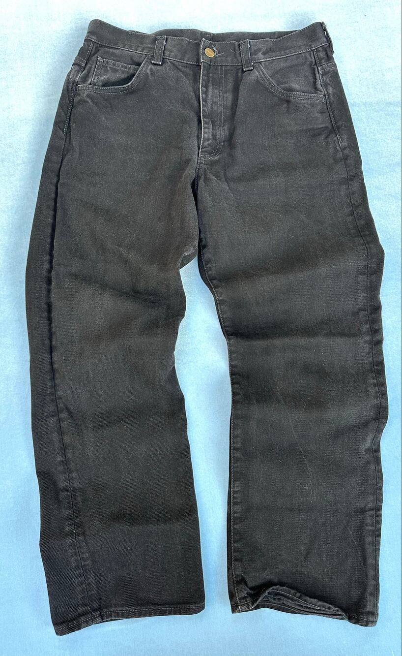 Acne Studios Black Denim Jeans Size 32x32 Made In Italy Straight Leg